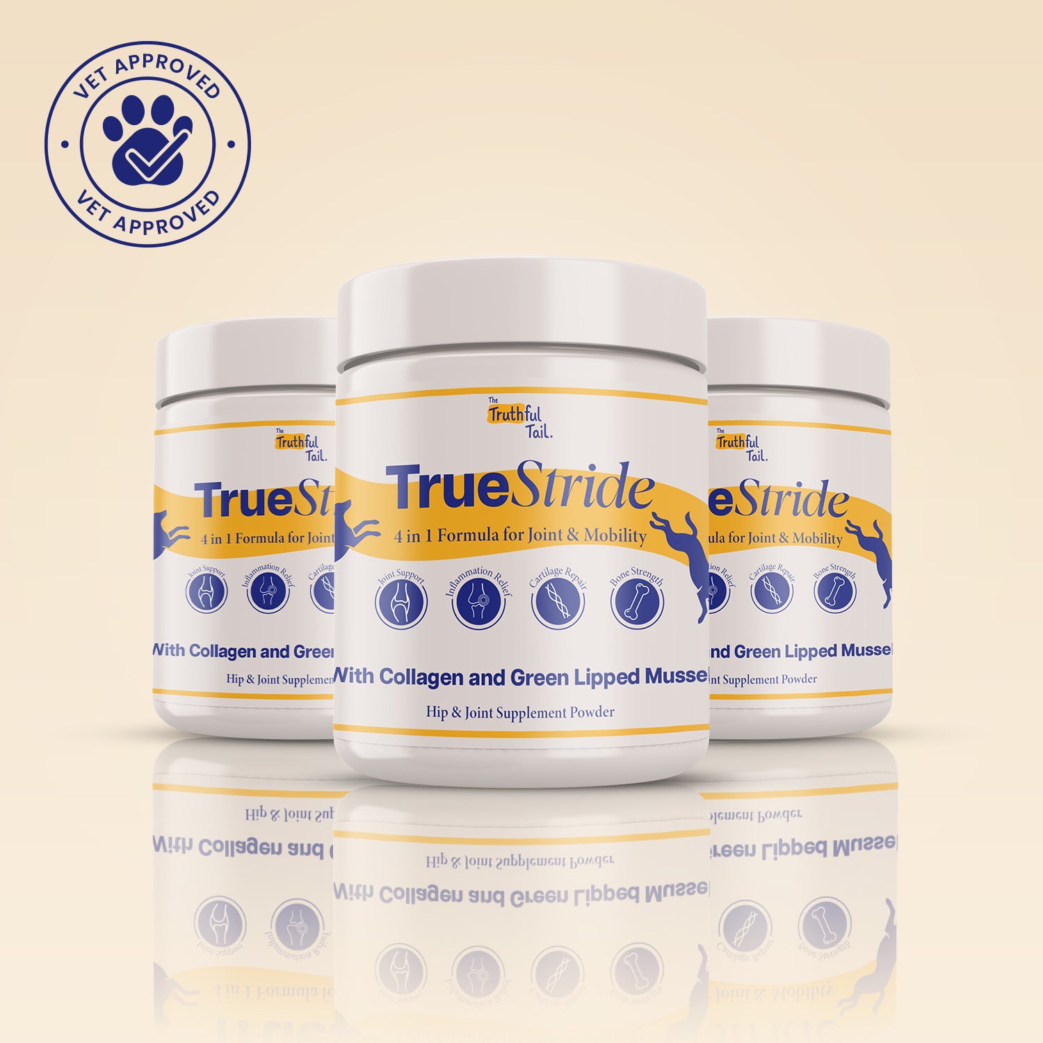Hip & Joint Supplement For Dogs 3 x 200g Packs (600g)